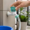 Simple green transparent rotating handle white hand-washing faucet, kitchen and bathroom faucet accessories details Picture